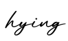 单词hying书写