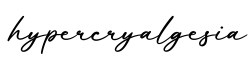 单词hypercryalgesia书写