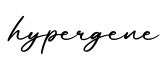 单词hypergene书写