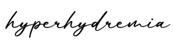 单词hyperhydremia书写
