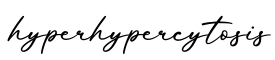 单词hyperhypercytosis书写