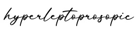 单词hyperleptoprosopic书写