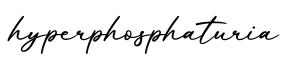 单词hyperphosphaturia书写