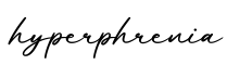 单词hyperphrenia书写