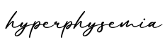单词hyperphysemia书写