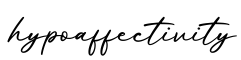 单词hypoaffectivity书写