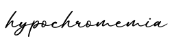 单词hypochromemia书写