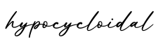 单词hypocycloidal书写