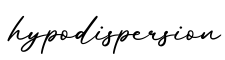 单词hypodispersion书写