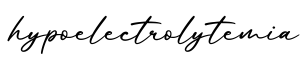 单词hypoelectrolytemia书写