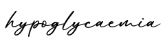 单词hypoglycaemia书写