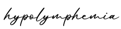 单词hypolymphemia书写