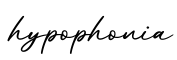 单词hypophonia书写