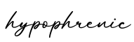 单词hypophrenic书写