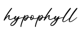 单词hypophyll书写
