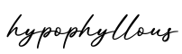 单词hypophyllous书写