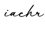 单词iachr书写