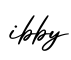 单词ibby书写