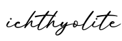 单词ichthyolite书写