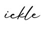 单词ickle书写