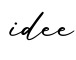 单词idee书写