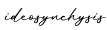 单词ideosynchysis书写