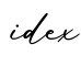 单词idex书写