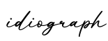 单词idiograph书写