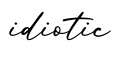 单词idiotic书写