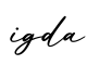 单词igda书写