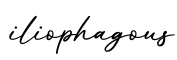 单词iliophagous书写