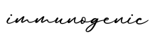 单词immunogenic书写