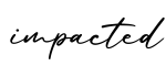 单词impacted书写