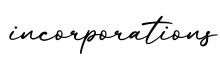 单词incorporations书写