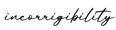 单词incorrigibility书写