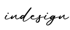 单词indesign书写