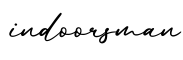 单词indoorsman书写