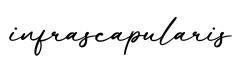 单词infrascapularis书写