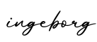 单词ingeborg书写
