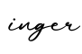 单词inger书写