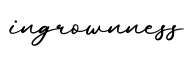单词ingrownness书写
