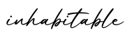单词inhabitable书写