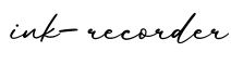 单词ink-recorder书写