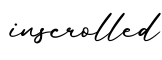 单词inscrolled书写