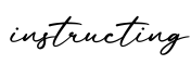 单词instructing书写