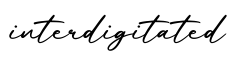 单词interdigitated书写