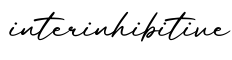 单词interinhibitive书写
