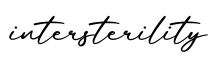 单词intersterility书写