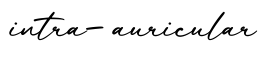 单词intra-auricular书写