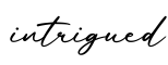 单词intrigued书写